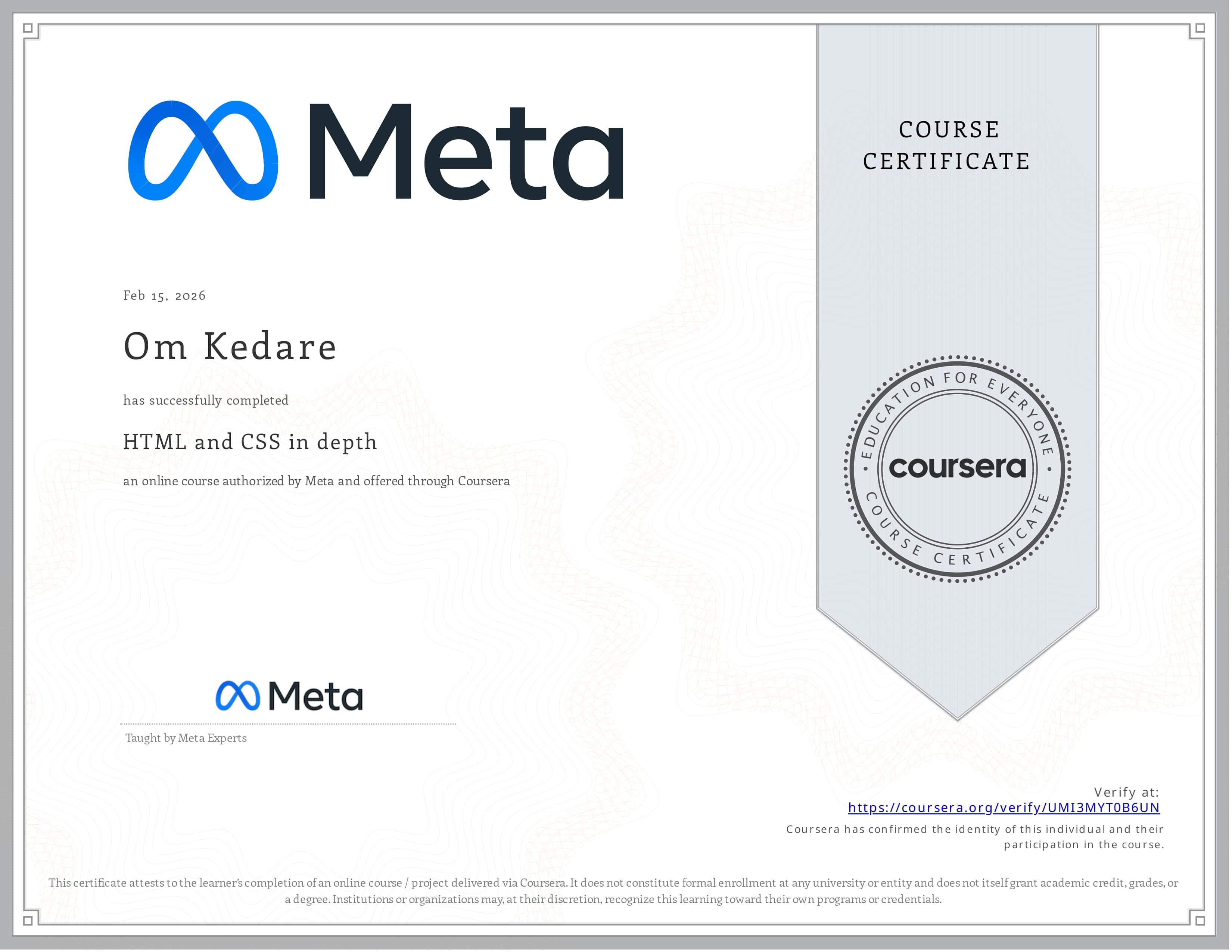 HTML and CSS in Depth